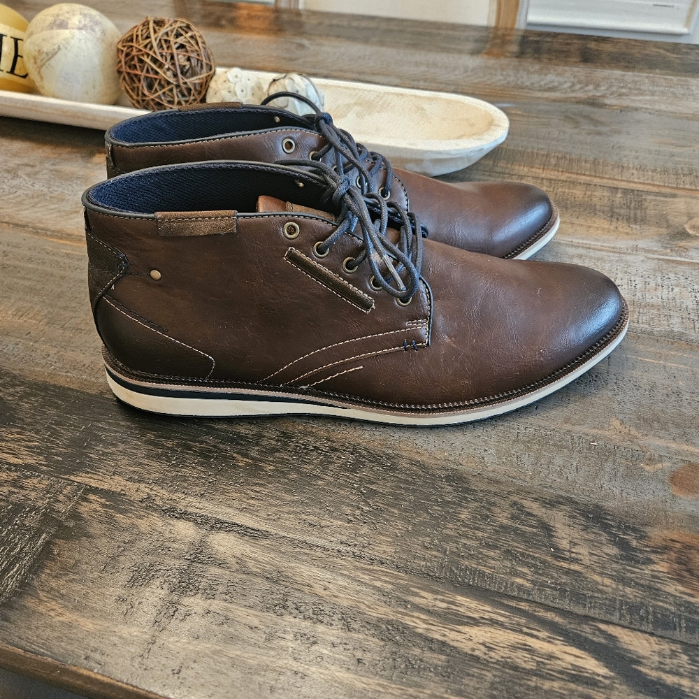 Short Brown Bomber Casual Mens Boots Sonoma Sz 13 Business Casual
